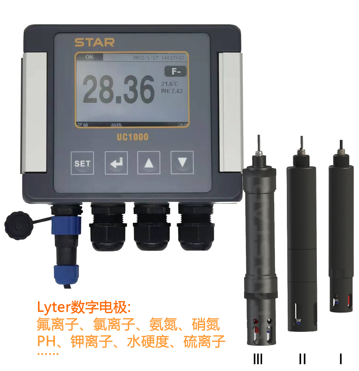 UC1000在线氯离子浓度计、氯离子测量仪